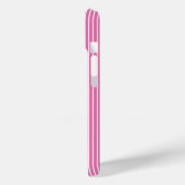Vanilla Cupcake en roze strepen Case-Mate iPhone Case (Achterkant / Links)