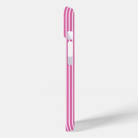 Vanilla Cupcake en roze strepen Case-Mate iPhone Case (Achterkant / Links)