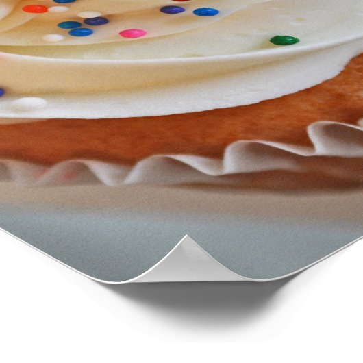 Vanilla Cupcake Foto's Poster (Hoek)
