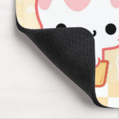 Vanilla Cupcake Kat Mousepad Muismat (Hoek)
