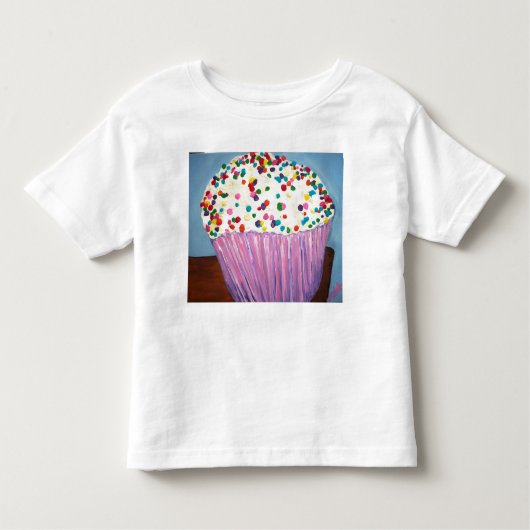 "Vanilla Cupcake met sprinken Kinder Shirts (Voorkant)