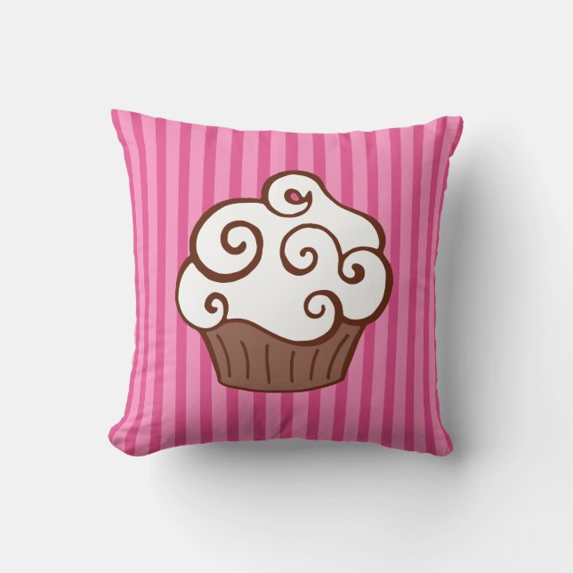 Vanilla Cupcake Pillow Kussen (Voorkant)