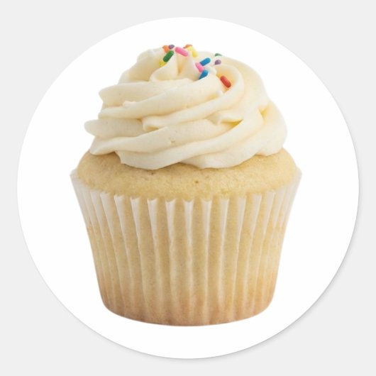 Vanilla Cupcake With Buttercream Sticker (Voorkant)