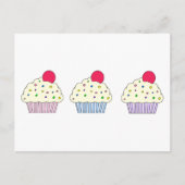 Vanilla Cupcakes Briefkaart (Voorkant)