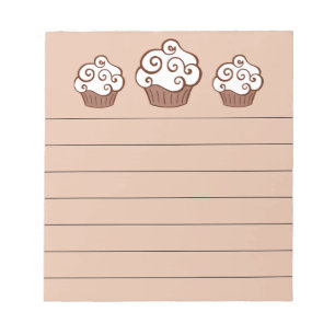 Vanilla Cupcakes Keuken Notitieblok Gift