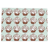 Vanilla Cupcakes Mint Gift Bag Groot Cadeauzakje (Achterkant)