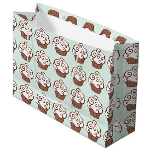 Vanilla Cupcakes Mint Gift Bag Groot Cadeauzakje