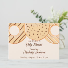 Vanilla Donut Delight Baby Shower Kaart
