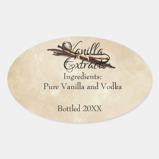 Vanilla Extract Custom Label (Voorkant)