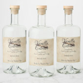 Vanilla Extract Custom Label Likeurfles Etiket (Flessen)
