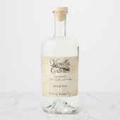 Vanilla Extract Custom Label Likeurfles Etiket (Voorkant)