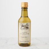 Vanilla Extract Custom Label Wijn Etiket (Voorkant)