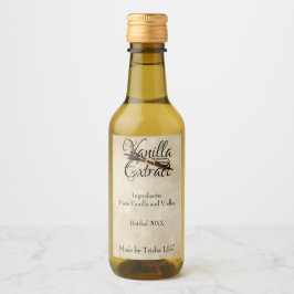 Vanilla Extract Custom Label Wijn Etiket