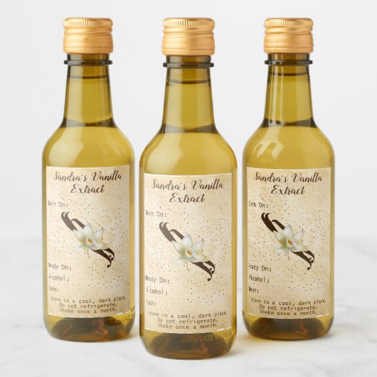  Vanilla Extract flesetiket Wijn Etiket (Flessen)