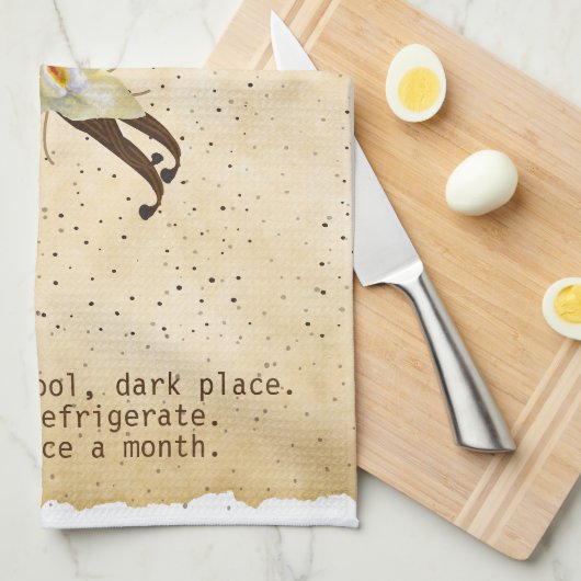 Vanilla Extract keukenhanddoeken (Quarter Fold)