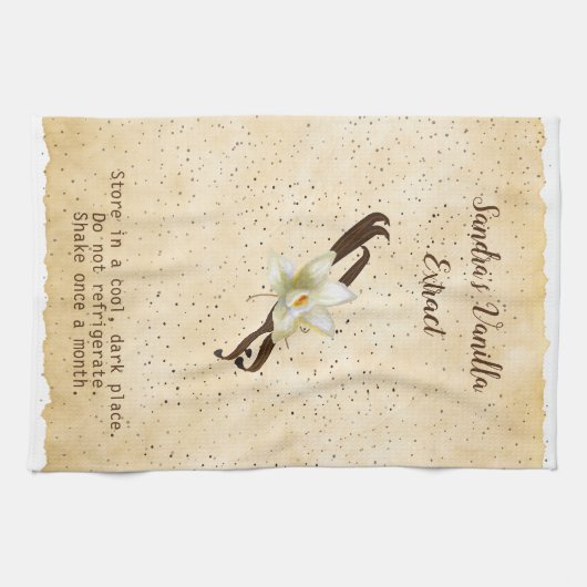  Vanilla Extract keukenhanddoeken (Horizontaal)