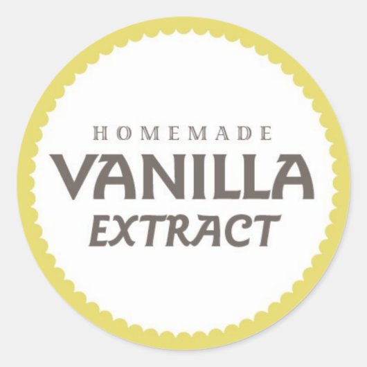 Vanilla Extract Label (Voorkant)