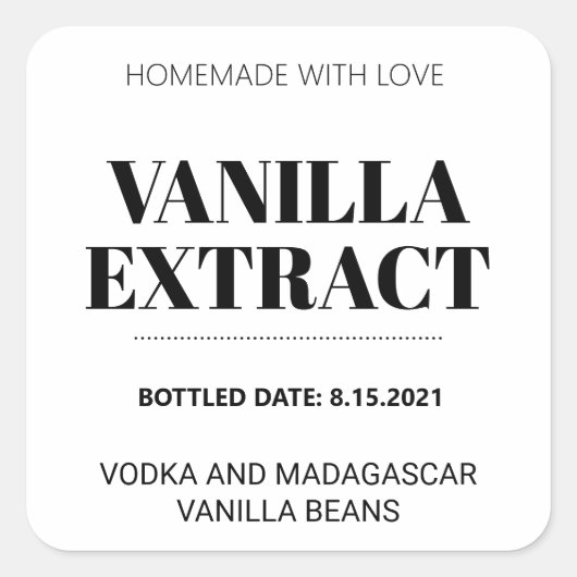  Vanilla Extract Label AF_02sq (Voorkant)