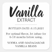vanilla Extract Label BL_02sq (Voorkant)