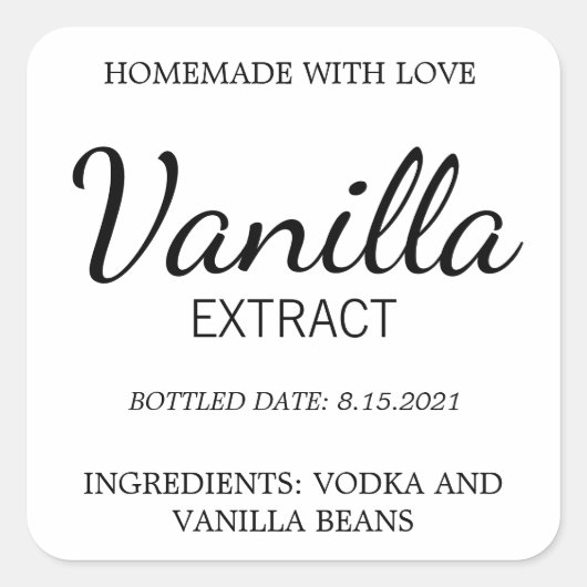  Vanilla Extract Label DS_01sq (Voorkant)