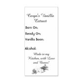  Vanilla Extract Label Rubberstempel (Afrduk)