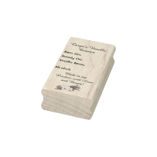 Vanilla Extract Label Rubberstempel