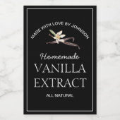 Vanilla Extract Label Wijn Etiket (Enkel label)