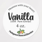 Vanilla Extract Labels, Madagaskarbonlabels Labels (Design 2)