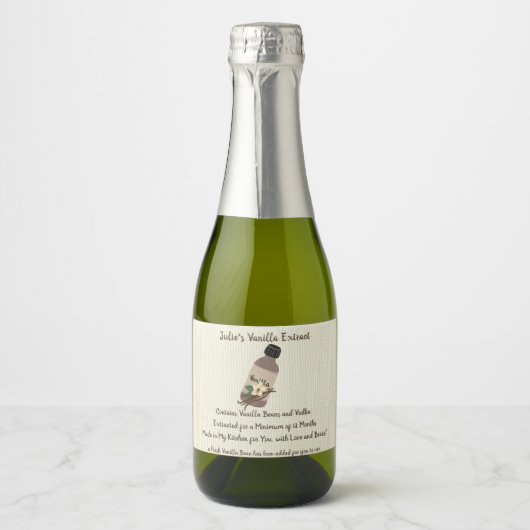  Vanilla Extract Maker-labels Sparkling Wijnetiket (Voorkant)
