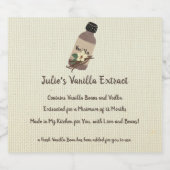  Vanilla Extract Maker-labels Sparkling Wijnetiket (Enkel label)