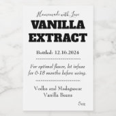 Vanilla Extract Modern Label Sticker ASOv1tr (Enkel label)