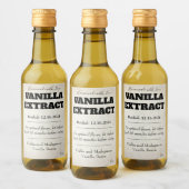 Vanilla Extract Modern Label Sticker ASOv1trbk (Flessen)
