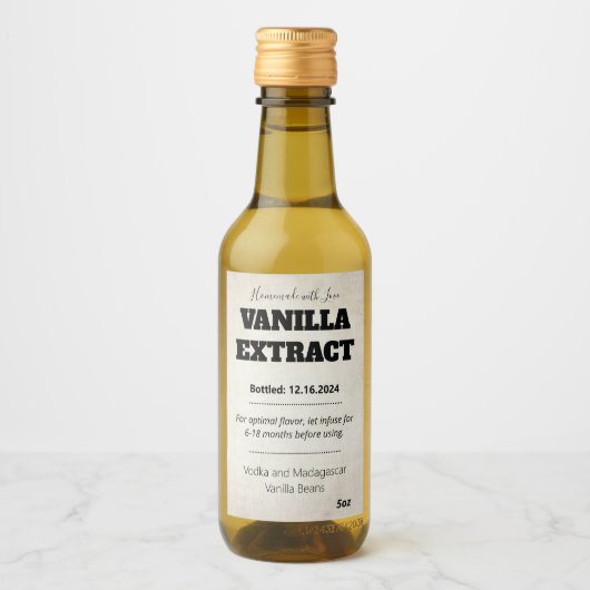 Vanilla Extract Modern Label Sticker ASOv1trbkss (Voorkant)