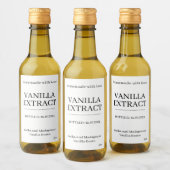 Vanilla Extract Modern Label Sticker V1 (Flessen)