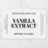 Vanilla Extract Modern Label Sticker VAF1rt (Enkel label)