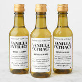 Vanilla Extract Modern Label Sticker VAF1TR (Flessen)