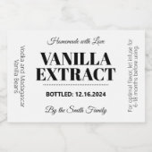 Vanilla Extract Modern Label Sticker VAF2rt (Enkel label)