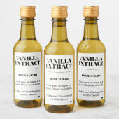 Vanilla Extract Modern Label Sticker VAF2TR (Flessen)
