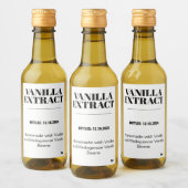 Vanilla Extract Modern Label Sticker VAF3TR (Flessen)