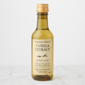 Vanilla Extract Modern Label Sticker VE107tr (Voorkant)