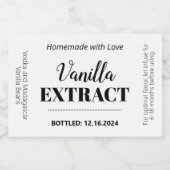Vanilla Extract Modern Label Sticker VLL1rt (Enkel label)