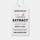 Vanilla Extract Modern Label Sticker VLL1rt Cadeaulabel (Voorkant)
