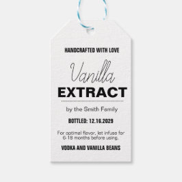Vanilla Extract Modern Label Sticker VLL1rt Cadeaulabel