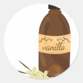 Vanilla Extract Ronde Sticker (Voorkant)