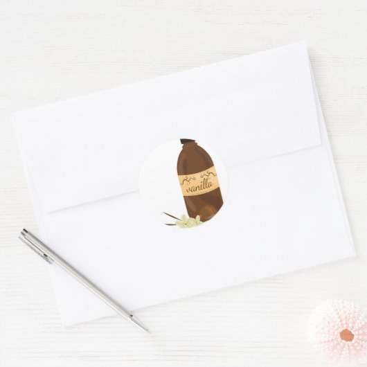 Vanilla Extract Ronde Sticker (Envelop)