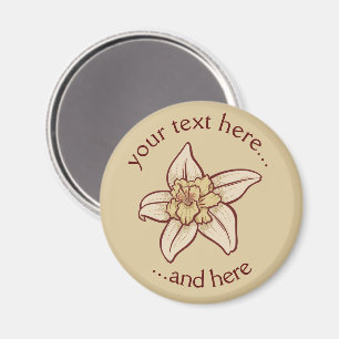 Vanilla Flower Icon Magneet