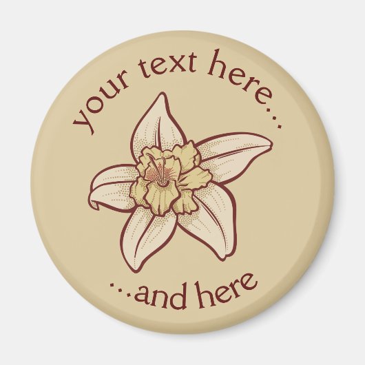 Vanilla Flower Icon Magneet (Voorkant)