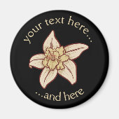 Vanilla Flower Icon Magneet (Voorkant)