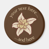 Vanilla Flower Icon Magneet (Voorkant)