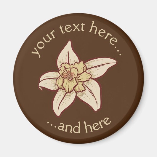 Vanilla Flower Icon Magneet (Voorkant)